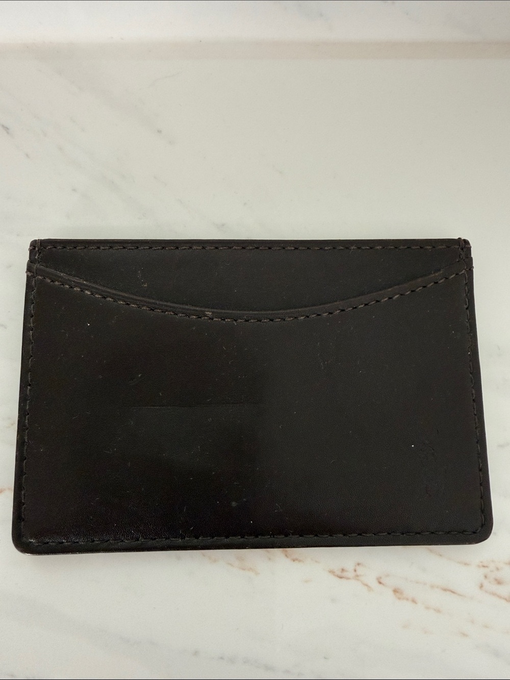 Slim POLO RALPH LAUREN Gorgeous Brown Leather Card Holder